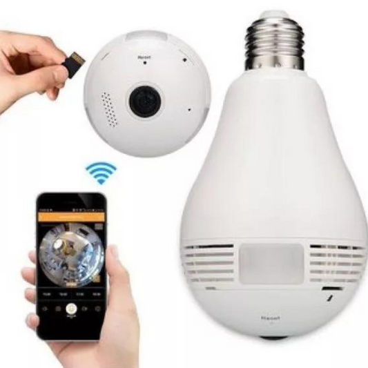 Ampolleta Espía WiFi™ Vigilancia y Monitoreo Invisible 24/7